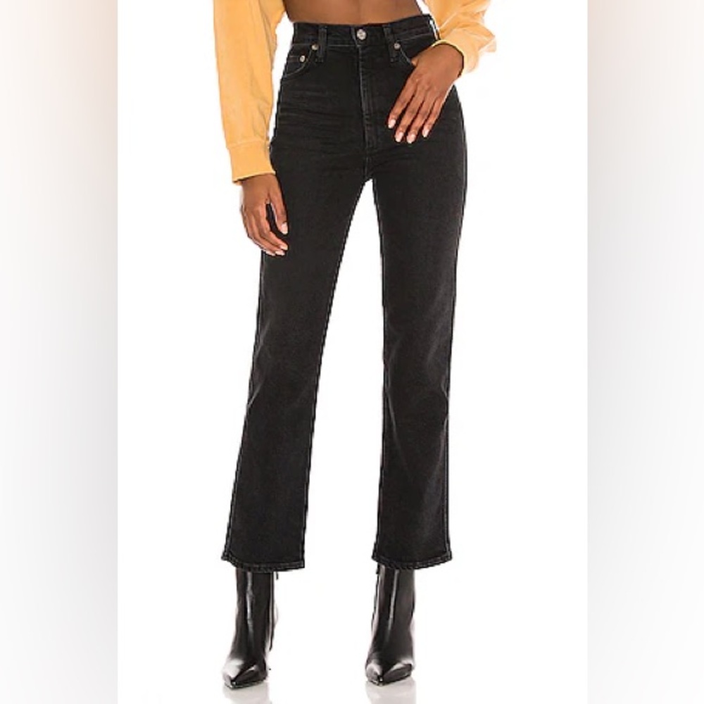 Free People Wales Wide Leg Jean in Black size 28